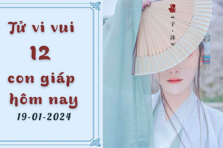 Tử vi vui 12 con giáp hôm nay ngày 19/1/2024: Thìn nhanh nhạy; Hợi tài lộc