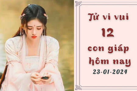 Tử vi vui 12 con giáp hôm nay ngày 23/1/2024: Thìn nóng vội; Mùi kiên nhẫn