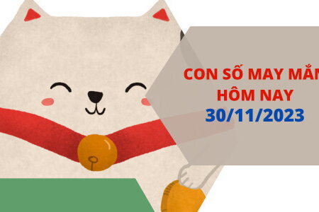 Con số may mắn hôm nay 30/11/2023: Chọn đúng số đẹp để đổi vận, phát tài