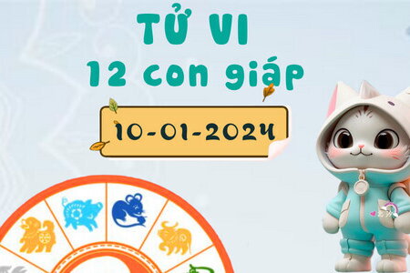 Tử vi 12 con giáp ngày 10/1/2024: Sửu hiếu thắng, Thìn vô cùng thuận lợi