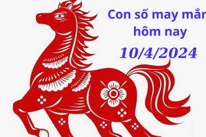 Con số may mắn hôm nay 10/4/2024: Số may đón tiền về túi