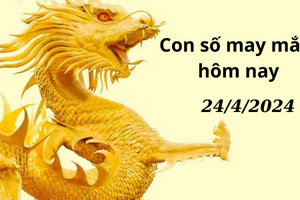 Con số may mắn hôm nay 24/4/2024: Số cát lợi bồi đắp tiền tài