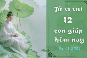 Tử vi vui 12 con giáp hôm nay ngày 4/1/2024: Hợi thuận lợi; Sửu may mắn