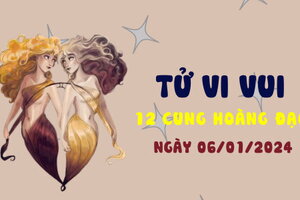 Tử vi vui 12 cung hoàng đạo ngày 6/1/2024: Bảo Bình chuyện tình cảm tốt đẹp 