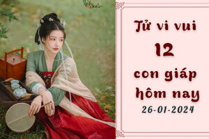 Tử vi vui 12 con giáp hôm nay ngày 26/1/2024: Dần tài lộc; Tỵ may mắn