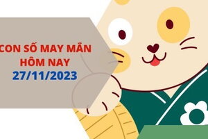 Con số may mắn hôm nay 27/11/2023: Số đại cát mang tài lộc