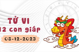 Tử vi 12 con giáp ngày 8/12/2023: Sửu thuận lợi, Tỵ khó khăn