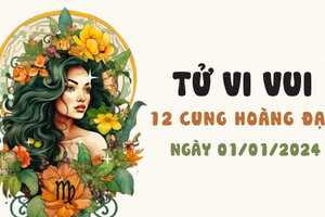 Tử vi vui 12 cung hoàng đạo ngày 1/1/2024: Bạch Dương nhận một số tiền lớn, Song Tử có nhiệm vụ mới