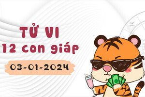 Tử vi 12 con giáp ngày 3/1/2024: Ngọ gặp thách thức, Tuất cần nỗ lực