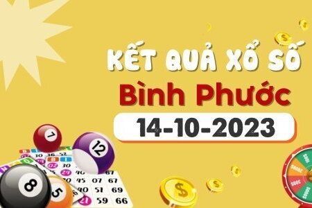 Kết quả Xổ số Bình Phước ngày 14/10/2023, XSBP 14/10, xổ số Bình Phước hôm nay