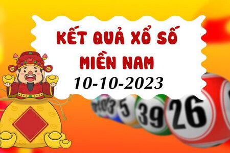 Kết quả Xổ số miền Nam ngày 10/10/2023, XSMN 10/10, xổ số miền Nam hôm nay