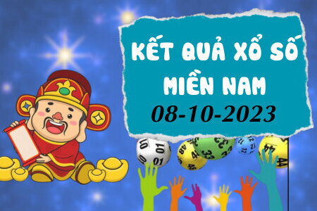 Kết quả Xổ số miền Nam ngày 8/10/2023, XSMN 8/10, xổ số miền Nam hôm nay