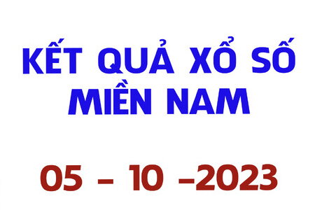 Kết quả Xổ số miền Nam ngày 5/10/2023, XSMN 5/10, xổ số miền Nam hôm nay