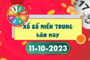 Kết quả xổ số miền Trung ngày 11/10/2023, XSMT 11/10, xổ số miền Trung hôm nay