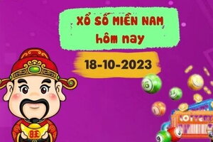 Kết quả Xổ số miền Nam ngày 18/10/2023, XSMN 18/10, xổ số miền Nam hôm nay