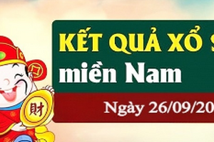 Kết quả Xổ số miền Nam ngày 26/9/2023, xổ số hôm nay 26/9, XSMN 26/9