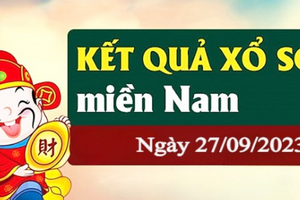 XSMN 27/9 - Kết quả xổ số Miền Nam hôm nay 27/9/2023 - Xổ số hôm nay thứ 4