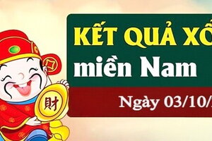 Kết quả Xổ số miền Nam ngày 3/10/2023, XSMN 3/10, xổ số miền Nam hôm nay