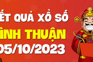 Xổ số Bình Thuận ngày 5/10/2023 - Kết quả XSBTH hôm nay