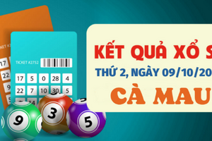 Kết quả Xổ số Cà Mau ngày 9/10/2023, XSCM 9/10, xổ số Cà Mau hôm nay