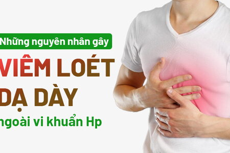 Những nguyên nhân gây viêm loét dạ dày ngoài vi khuẩn Hp