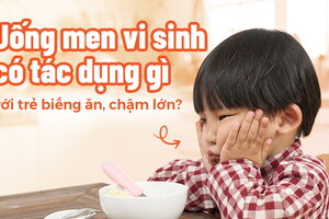 Uống men vi sinh có tác dụng gì với trẻ biếng ăn, chậm lớn?