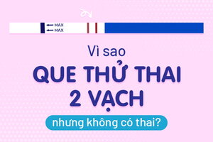 Vì sao que thử thai 2 vạch nhưng không có thai?