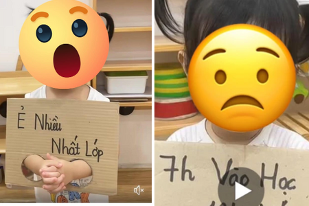 Trend 'đeo gông giấy' vào tay trẻ trên TikTok: 'Hết sức phản cảm, phản giáo dục'