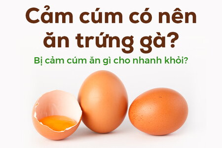 Cảm cúm có nên ăn trứng gà? Bị cảm cúm ăn gì cho nhanh khỏi?