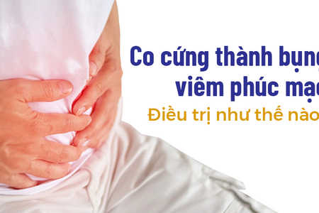 Điều trị co cứng thành bụng viêm phúc mạc như thế nào?