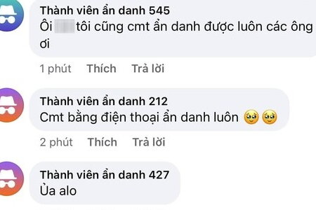 Dân tình thích thú khi Facebook cho ra mắt tính năng 'bình luận ẩn danh' 