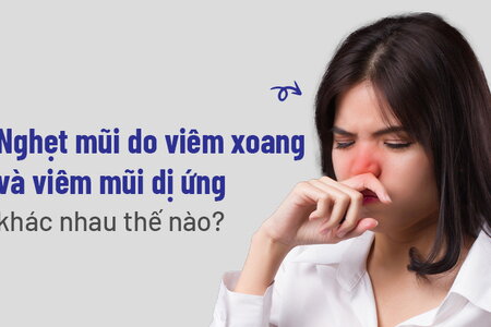 Nghẹt mũi do viêm xoang và viêm mũi dị ứng khác nhau thế nào?