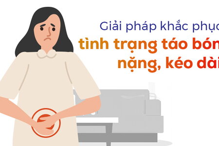 Giải pháp khắc phục tình trạng táo bón nặng, kéo dài