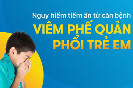 Nguy hiểm tiềm ẩn từ căn bệnh viêm phế quản phổi trẻ em