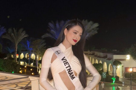 Á hậu Bùi Khánh Linh diện đầm táo bạo tại Miss Intercontinental 2024