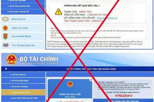 Bộ Tài chính cảnh báo việc giả mạo văn bản, con dấu và website của Bộ