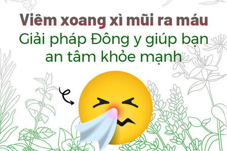 Viêm xoang xì mũi ra máu: Giải pháp Đông y giúp bạn an tâm khỏe mạnh