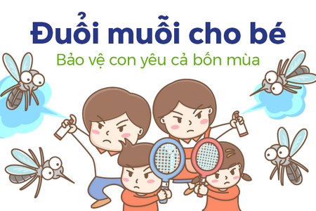 Đuổi muỗi cho bé: Bảo vệ con yêu cả bốn mùa