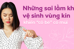 Những sai lầm khi vệ sinh vùng kín khiến “cô bé” có mùi