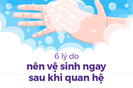 6 lý do nên vệ sinh ngay sau khi quan hệ