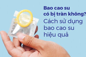 Bao cao su có bị tràn không? Cách sử dụng bao cao su hiệu quả