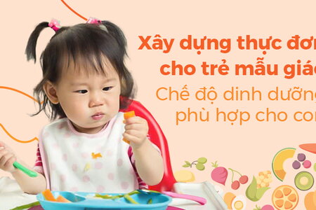 Xây dựng thực đơn cho trẻ mẫu giáo: Chế độ dinh dưỡng phù hợp cho con