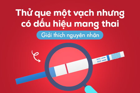 Thử que một vạch nhưng có dấu hiệu mang thai: Giải thích nguyên nhân