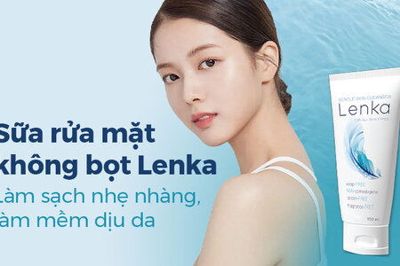 Sữa rửa mặt không bọt Lenka – Làm sạch nhẹ nhàng, làm mềm dịu da