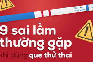 9 sai lầm thường gặp khi dùng que thử thai