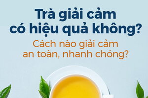 Trà giải cảm có hiệu quả không? Cách nào giải cảm an toàn nhanh chóng
