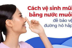 Cách vệ sinh mũi bằng nước muối để bảo vệ đường hô hấp