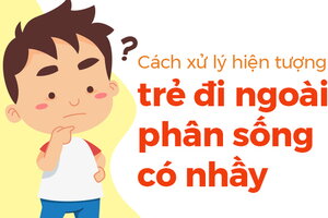 Cách xử lý hiện tượng trẻ đi ngoài phân sống có nhầy