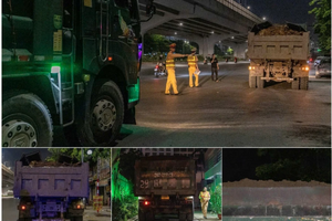 CATP Hà Nội xử lý 555 xe chở hàng quá tải trọng