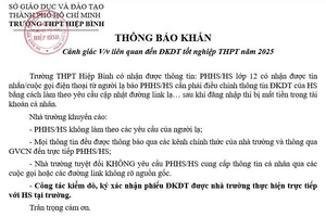 Phụ huynh mất tiền vì bị lừa đảo điều chỉnh đăng ký thi tốt nghiệp cho con